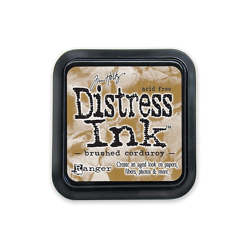 Ranger Tim Holtz Distress Ink Pads, 2" x 2", Brushed Corduroy, 3/Pack (54385-Pk3) image 1