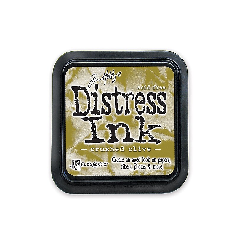 Ranger Tim Holtz Distress Ink Crushed Olive Pad [Pack Of 3] image 1