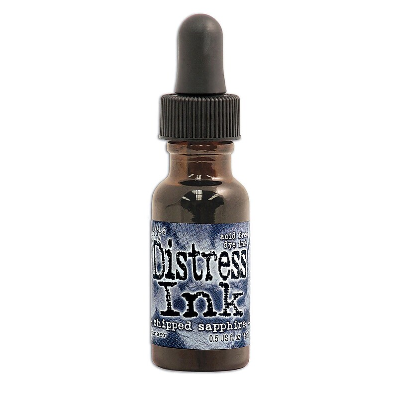 Ranger Tim Holtz Distress Ink Reinker Bottle, Chipped Sapphire, 3/Pack (69477-PK3) image 1