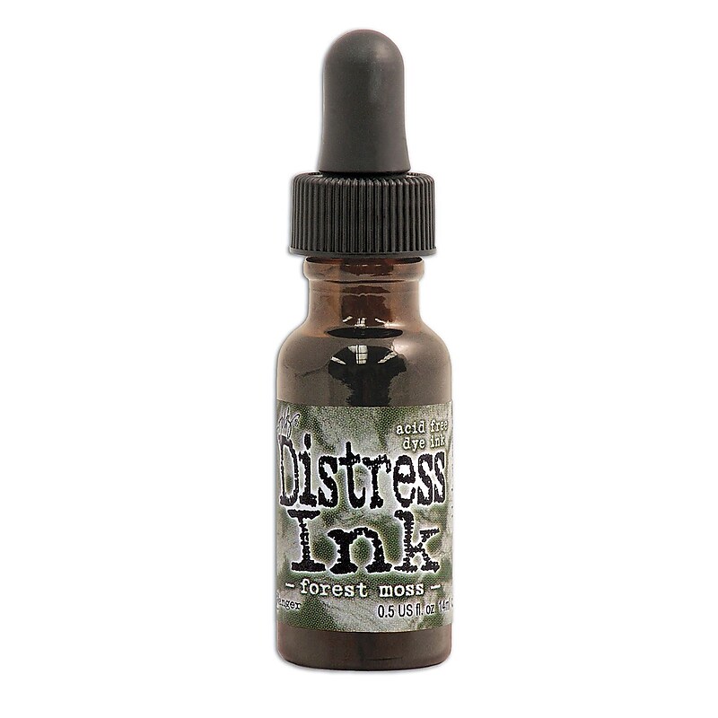 Ranger Tim Holtz Distress Ink Reinker Bottle, Forest Moss, 3/Pack (69480-PK3) image 1