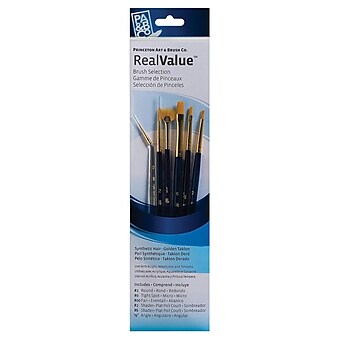 Princeton Real Value Series 9000 Blue Handled Brush Set, 9133, Set Of 6 (66291)