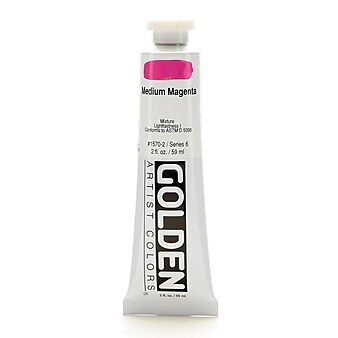 Golden Heavy Body Acrylics Medium Magenta 2 Oz.