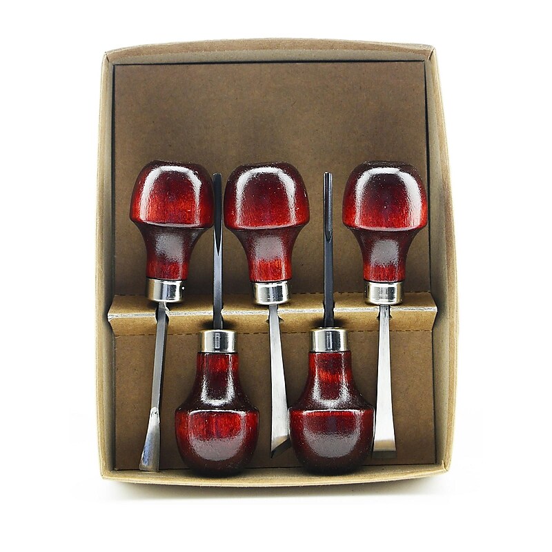U J Ramelson No. 107 Wood Carving Tools Set Of 5 image 1