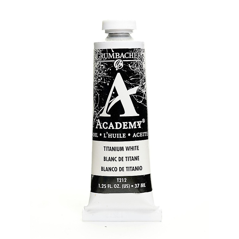 Grumbacher Academy Oil Colors Titanium White 1.25 Oz. [Pack Of 3] image 1