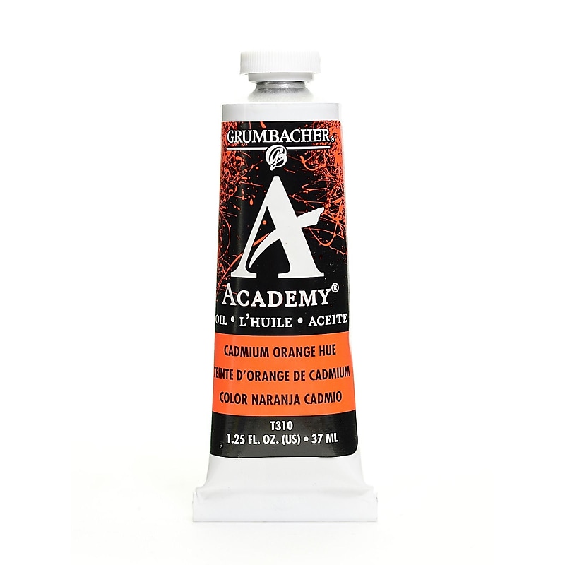 Grumbacher Academy Oil Colors Cadmium Orange Hue 1.25 Oz. [Pack Of 3] image 1