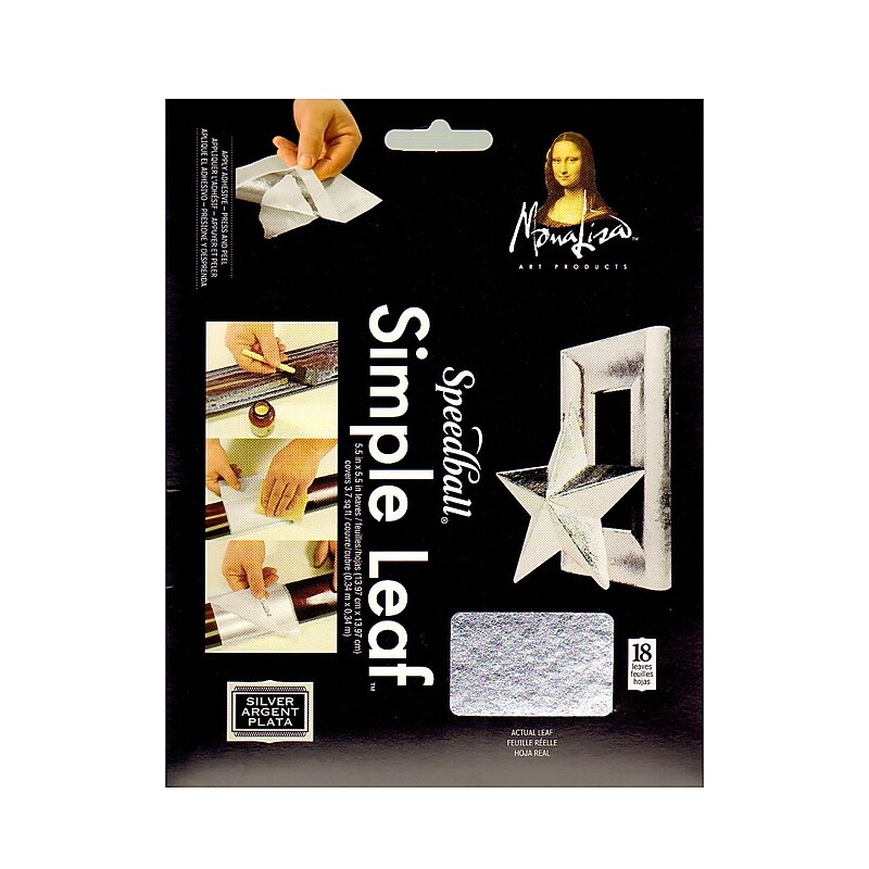 Mona Lisa Simple Leaf Silver Pack Of 18 Sheets [Pack Of 2] image 1