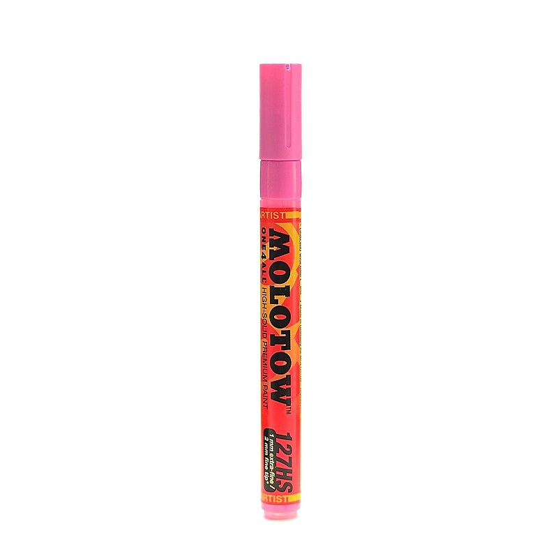 Molotow One4All Acrylic Paint Marker, 2 mm, Neon Pink #200 [Pack of 6] image 1