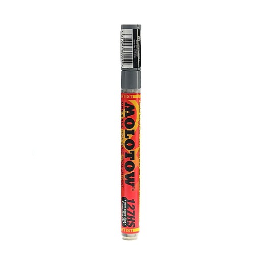Molotow One4All Acrylic Paint Marker, 2 mm, Cool Gray Pastel 203 [Pack