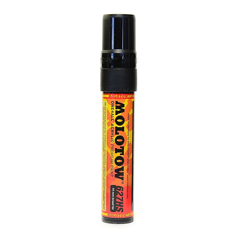 Molotow One4All Acrylic Paint Markers, Bold Tip, Signal Black, 3/Pack (00106) image 1