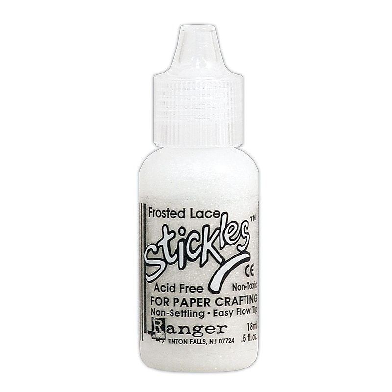 Ranger 39387-Pk6  Stickles Glitter Glue, Frost Lace, 0.5Oz Bottle, 6/Pack image 1