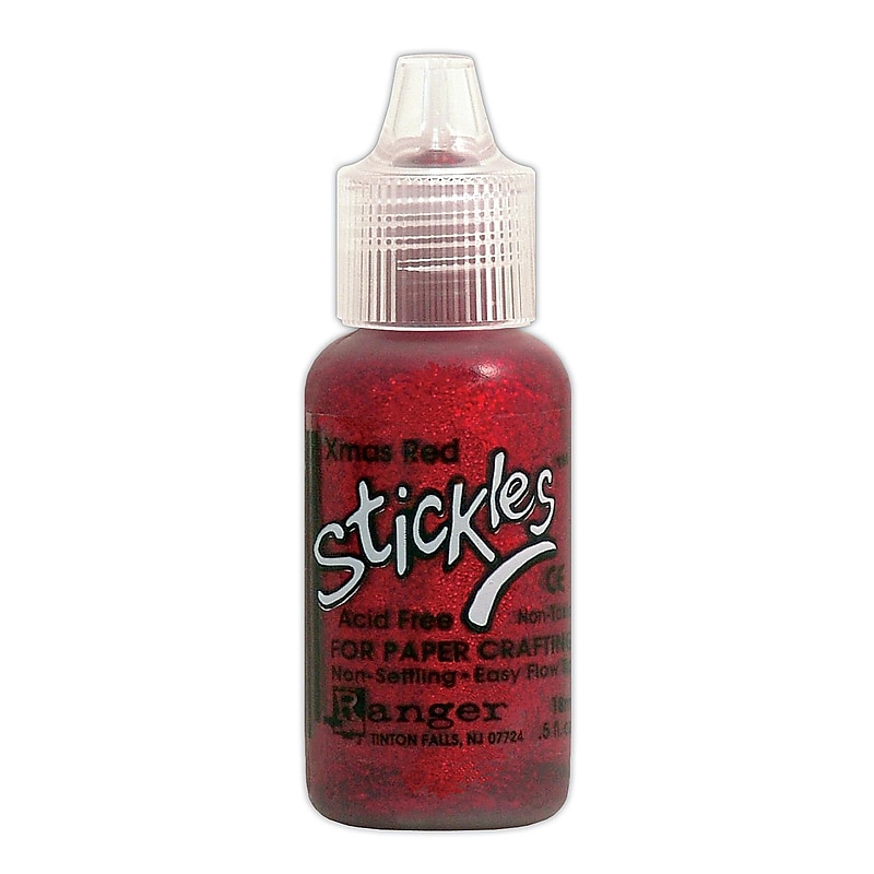 Ranger Stickles Glitter Glue Christmas Red 0.5 Oz. Bottle [Pack Of 6] image 1