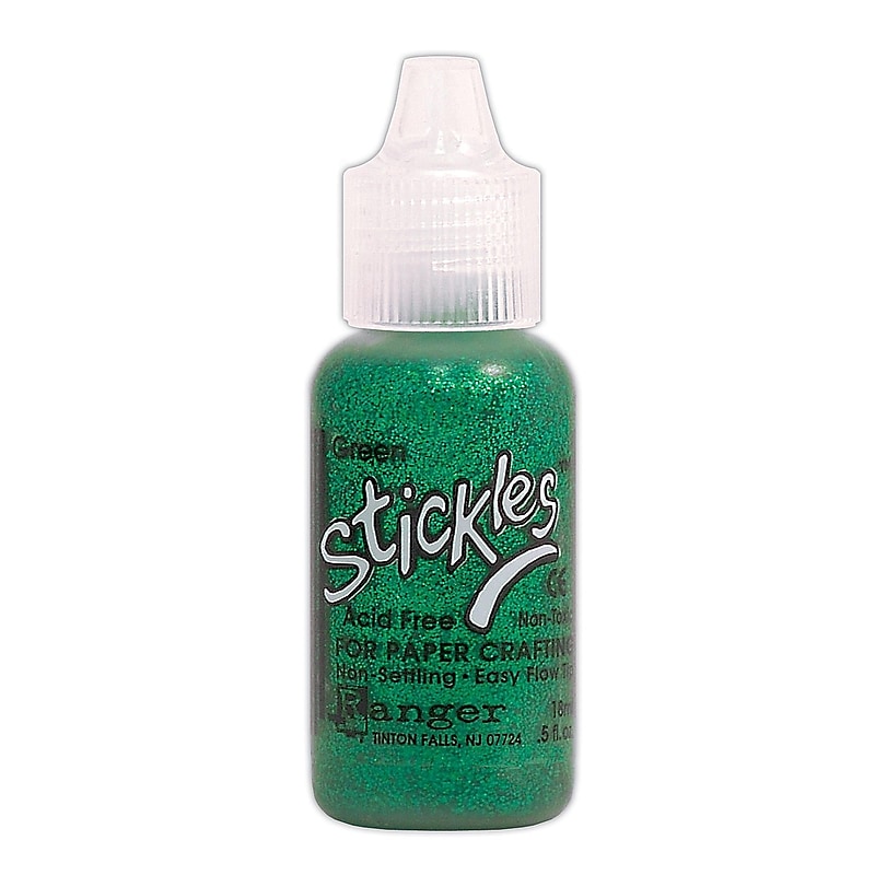 Ranger Stickles Glitter Glue Green 0.5 Oz. Bottle [Pack Of 6] image 1
