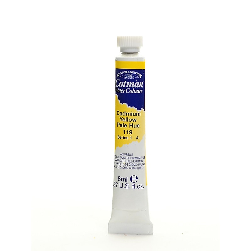 Winsor And Newton Cotman Water Colours, Cadmium Yellow, Pale Hue 119, 8Ml, 4/Pack (32755-Pk4) image 1