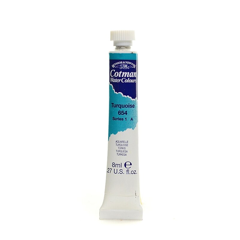 Winsor And Newton Cotman Water Colours, Turquoise No 654, 8Ml, 4/Pack (38446-Pk4) image 1
