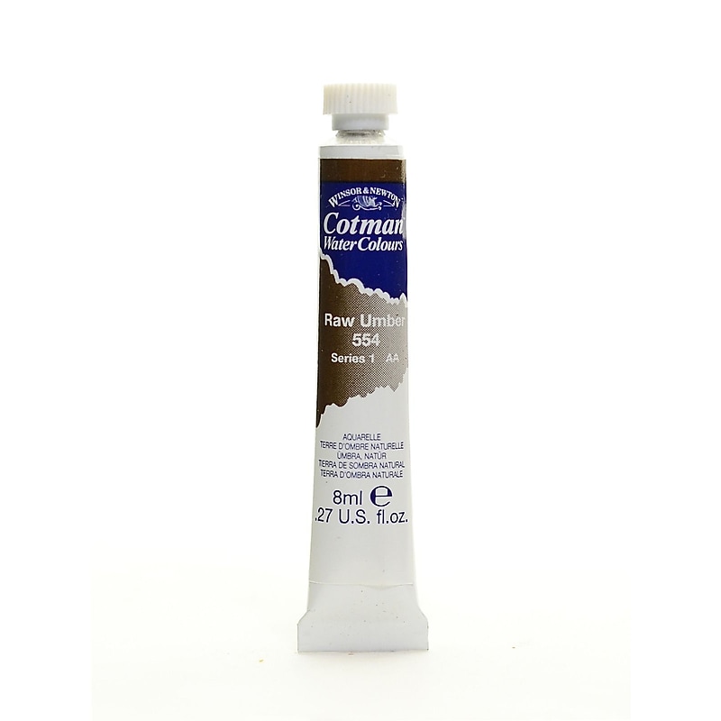 Winsor And Newton Cotman Watercolors Raw Umber 554 8 Ml Pack Of 4 (72779-Pk4) image 1