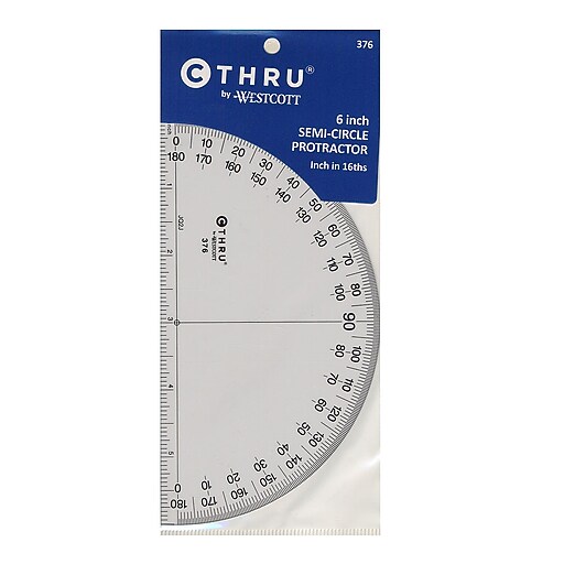 Westcott 180 Degree Protractors 6 in. [Pack of 12] at Staples