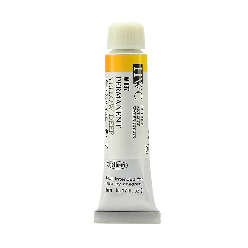 Holbein Permanent Yellow Deep Artist Watercolor, 5Ml, 2/Pack (97123-Pk2) image 1