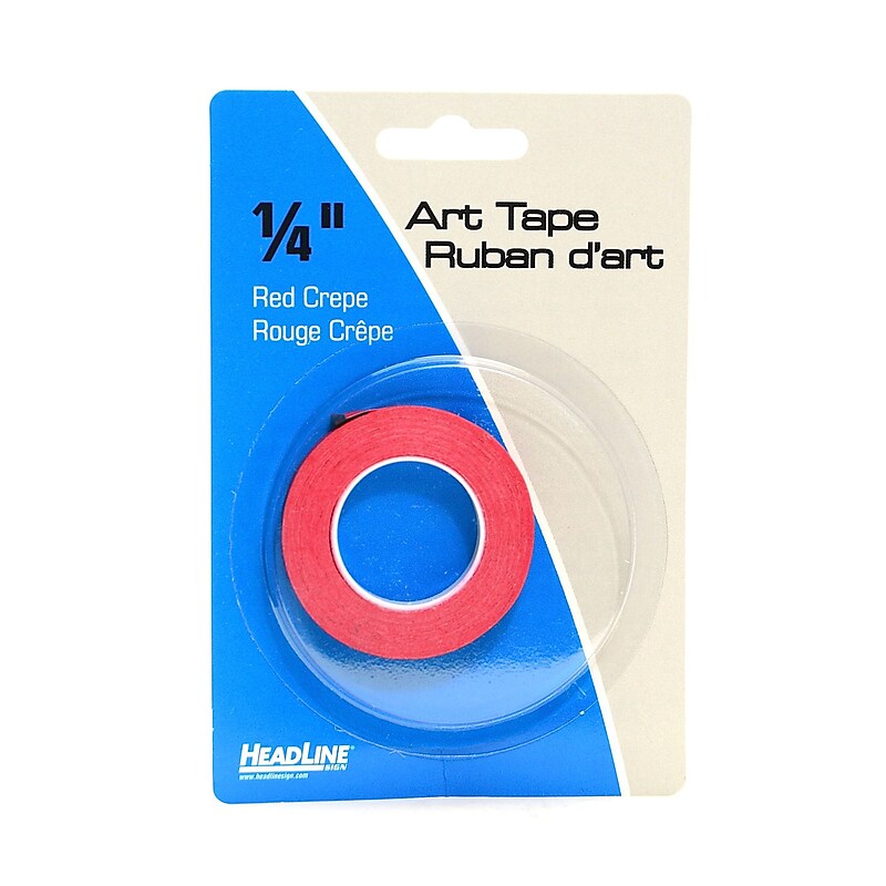 Headline Graphic Art Tape Red 1/4 In. [Pack Of 6] image 1
