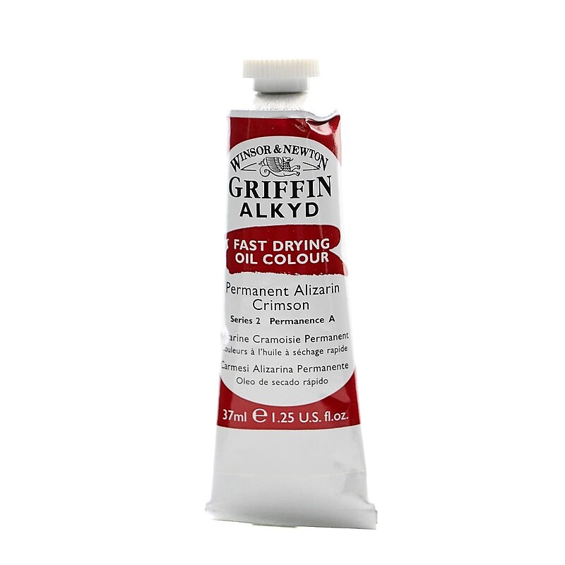 Winsor  And  Newton Griffin Alkyd Oil Colours Alizarin Crimson 37 Ml 4 image 1