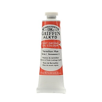 Winsor  And  Newton Griffin Alkyd Oil Colours Vermillion Hue 37 Ml 680 [Pack Of 3]