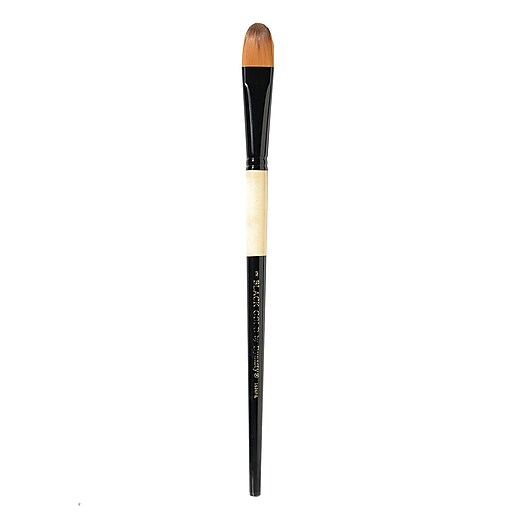 Dynasty Black Gold Series Long Handled Synthetic Brushes 12 filbert 1526FIL 