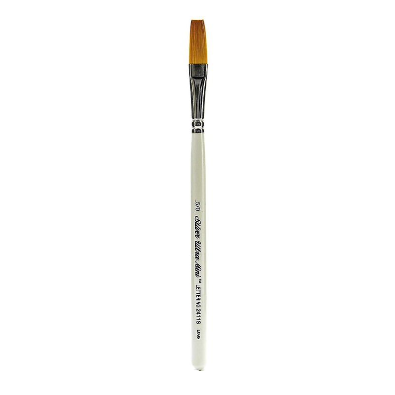 Silver Brush Ultra Mini Series Golden Taklon Brushes, 5/0 Stroke (77752) image 1