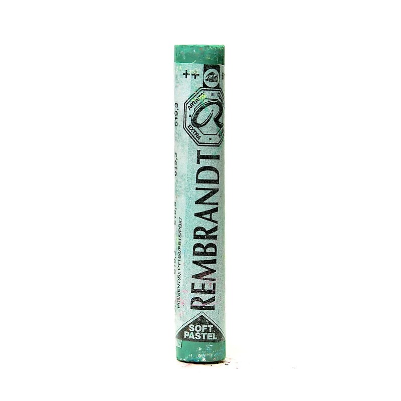 Rembrandt Soft Round Pastels, Permanent Green Deep No 619.3, 4/Pack (33048-Pk4) image 1