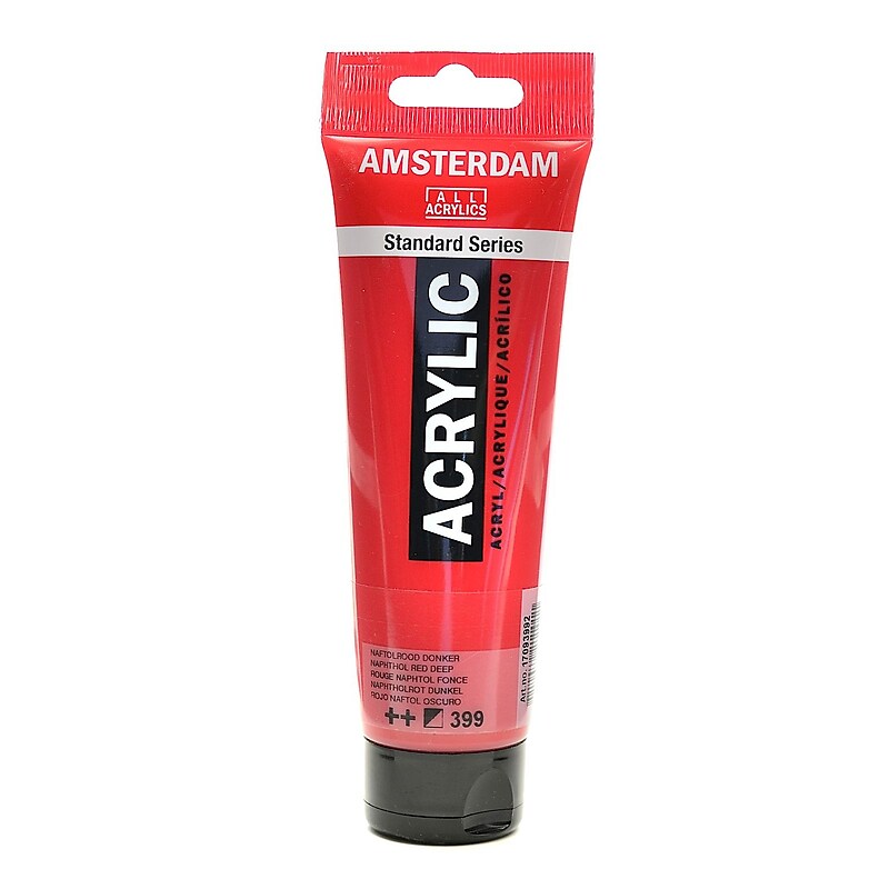 Amsterdam Standard Series Napthol Red Deep Acrylic Paint, 120Ml, 3/Pack (17791-Pk3) image 1