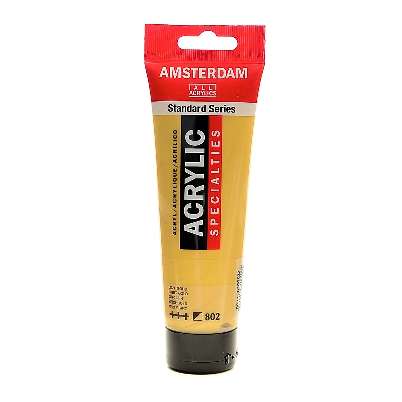 Amsterdam Standard Series Light Gold Acrylic Paint, 120Ml, 3/Pack (30557-Pk3) image 1