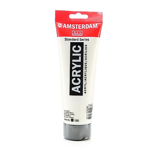 Amsterdam Standard Series Acrylic Paint Titanium White 250 Ml [Pack Of