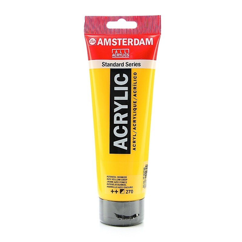 Amsterdam Standard Series Acrylic Paint Azo Yellow Deep 250 Ml Pack Of 2 (71113-Pk2) image 1