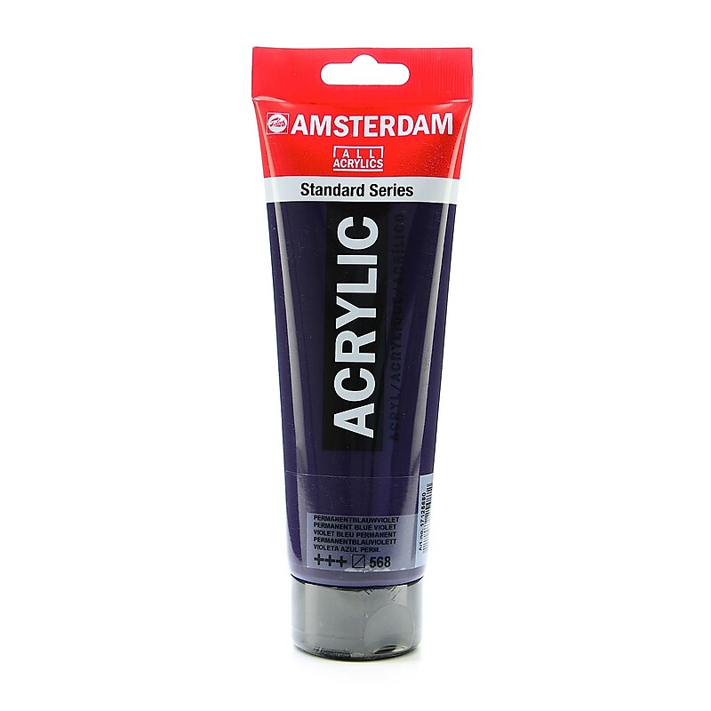 Amsterdam Standard Series Acrylic Paint Permanent Blue Violet 250 Ml [Pack Of 2] image 1