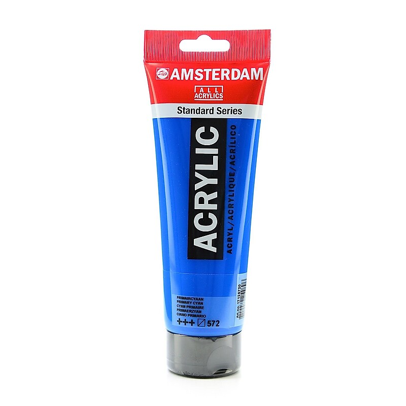 Amsterdam Standard Series Acrylic Paint Primary Cyan 250 Ml [Pack Of 2] image 1