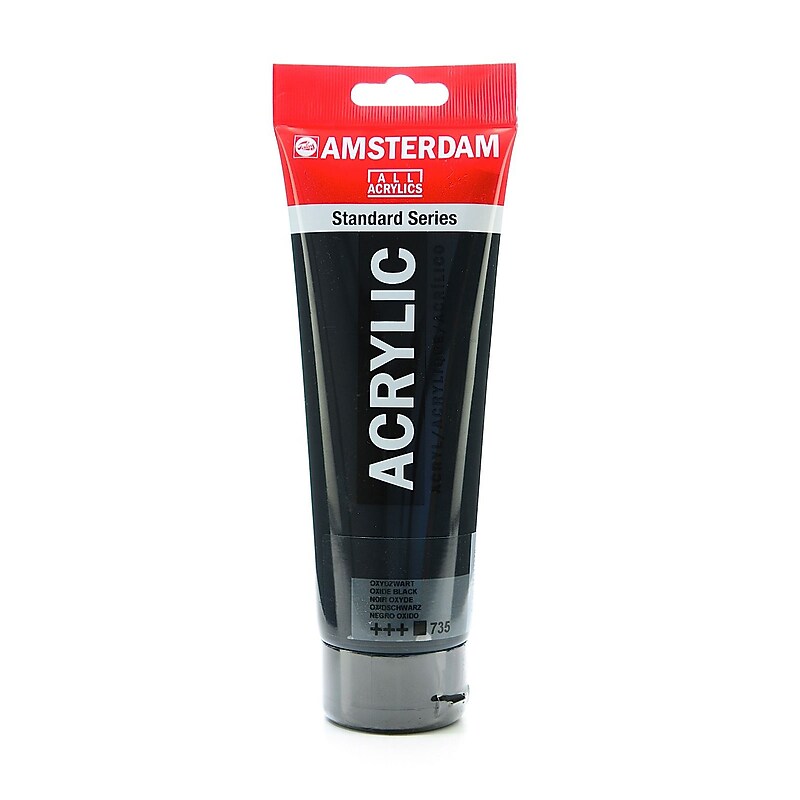 Amsterdam Standard Series Acrylic Paint, Oxide Black, 250Ml, 2/Pack (71128-Pk2) image 1