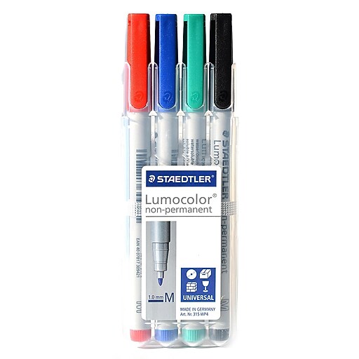 Staedtler Lumocolor NonPermanent Overhead Projection Markers assorted