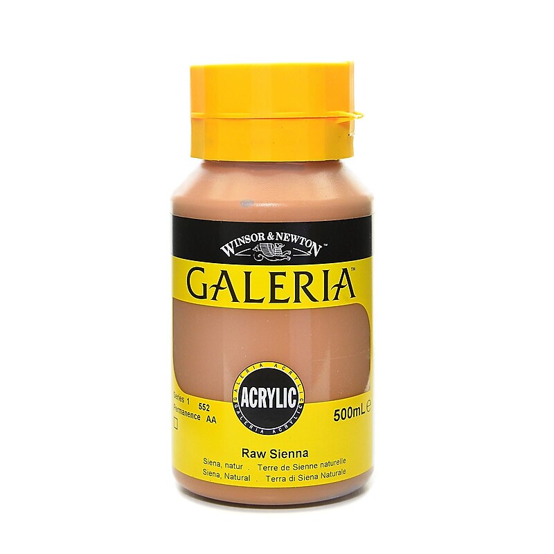 Winsor And Newton Galeria Flow Formula Acrylic Colours, Raw Sienna No 552, 500Ml (42210) image 1
