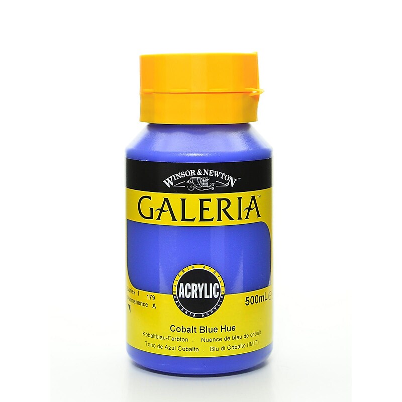 Winsor  And  Newton Galeria Flow Formula Acrylic Colours, Cobalt Blue Hue, 500Ml 179 (83682) image 1