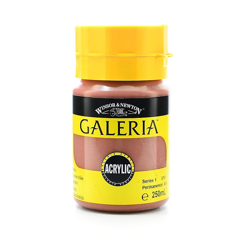 Winsor  And  Newton Galeria Flow Formula Acrylic Colours, Burnt Sienna No 74, 250Ml, 2Pk (87545-Pk2) image 1