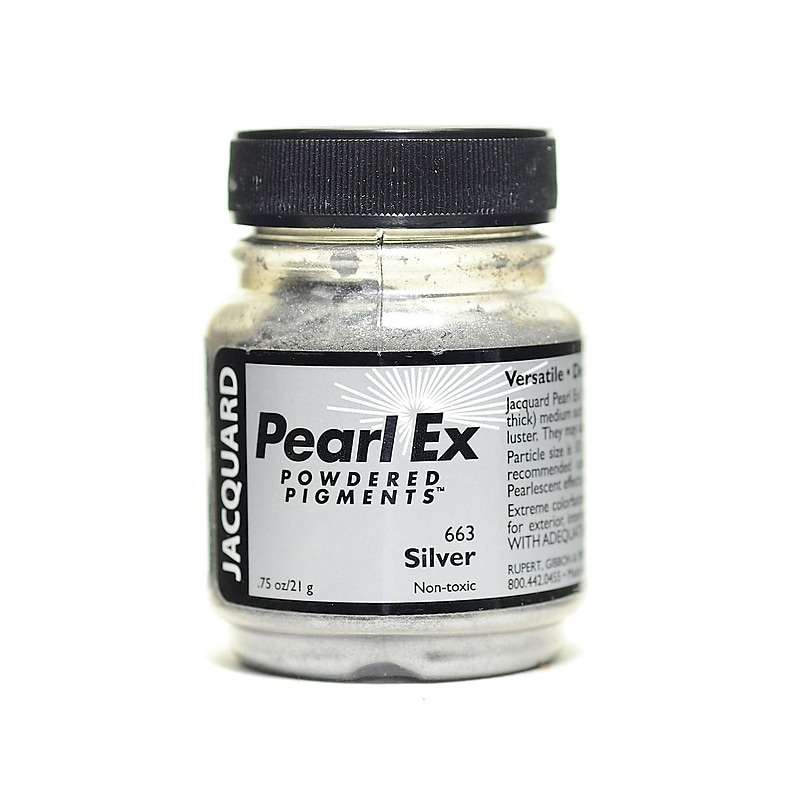 Jacquard Pearl Ex Powdered Pigments Silver 0.75 Oz. [Pack Of 3] image 1