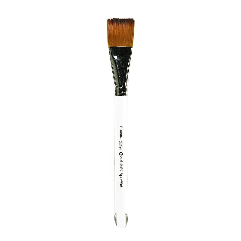 Silver Brush Crystal Series Brushes 1" Square Wash 6808S (12248) image 1