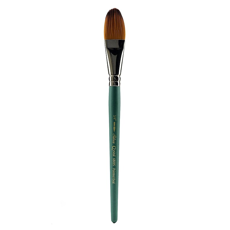 Silver Brush Crystal Series Brushes, 3/4" Oval Wash No 6809S (28787) image 1