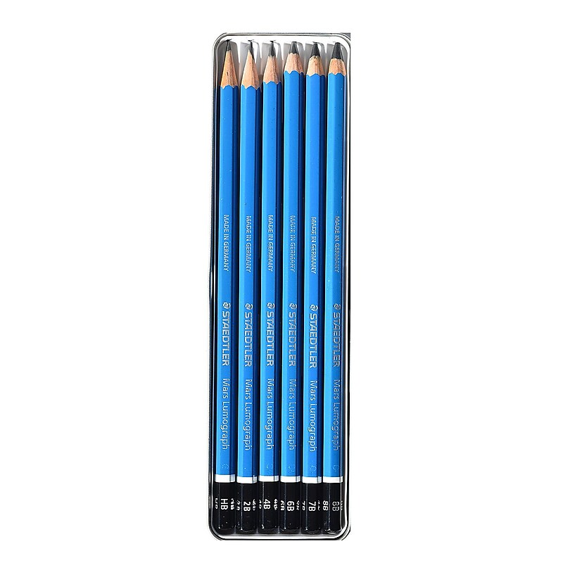 Staedtler Mars Lumograph Sketching Pencil Set, 6/Set, 2/Pack image 1