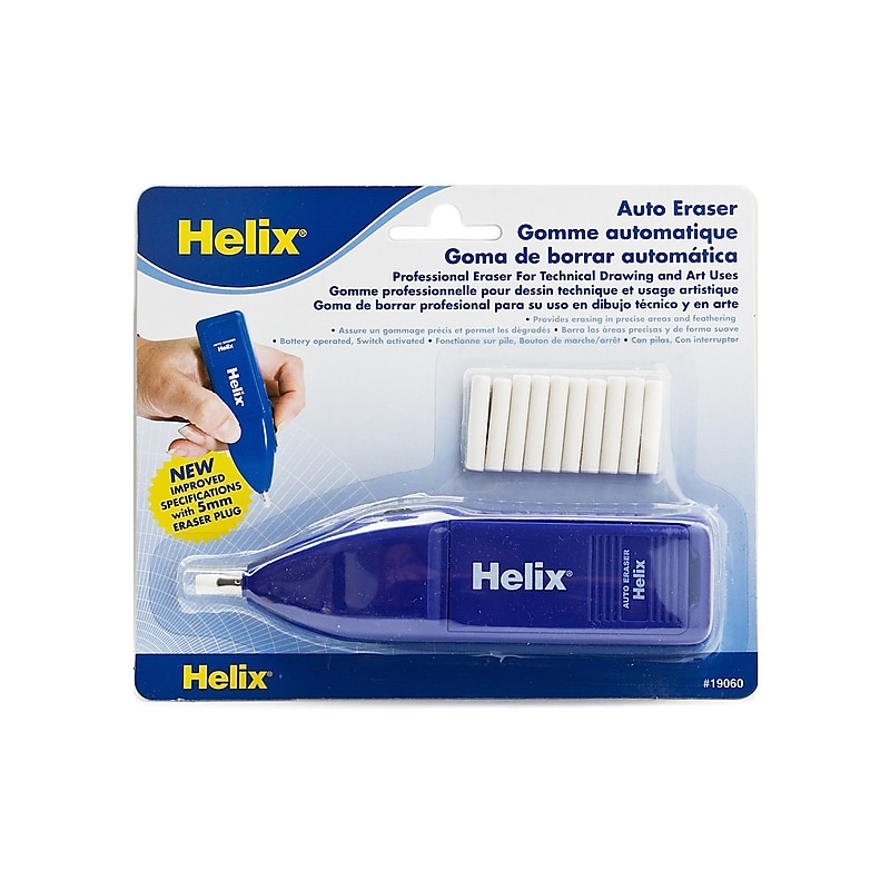 Helix Stick Eraser, White, 2/Pack (65099-PK2) image 1