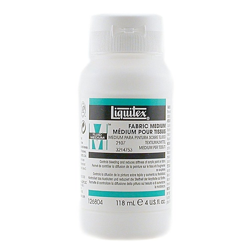 Liquitex Fabric Medium 4Oz Bottle, 2/Pack (19840-Pk2) image 1