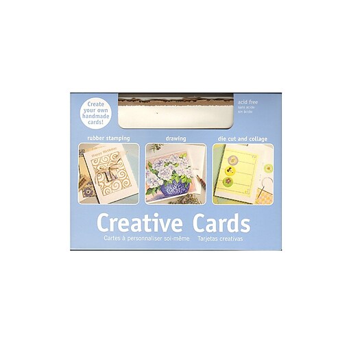 Strathmore Deckle Edge Creative Cards And Envelopes, White With Gold