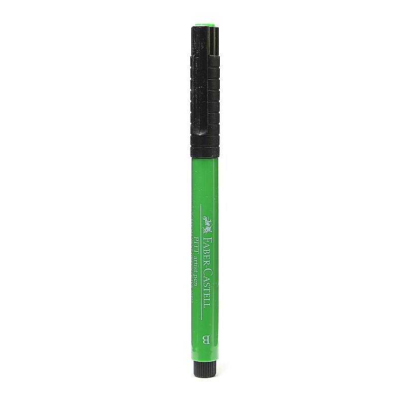 Faber-Castell Pitt Artist Pens permanent green olive brush 167 [Pack of 8] image 1