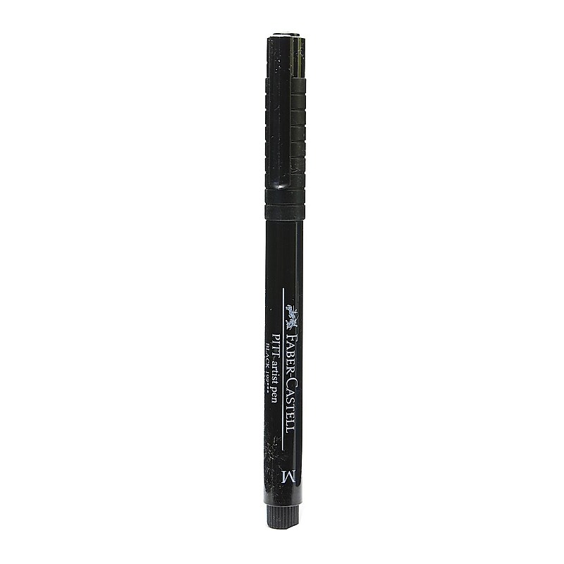 Faber-Castell PITT Artist Drawing Pens, Medium Black 199, 8/Pack (15936-PK8) image 1