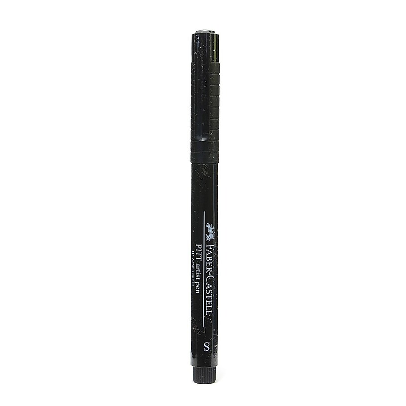 Faber-Castell Pitt Artist Pens black superfine 199 [Pack of 8] image 1