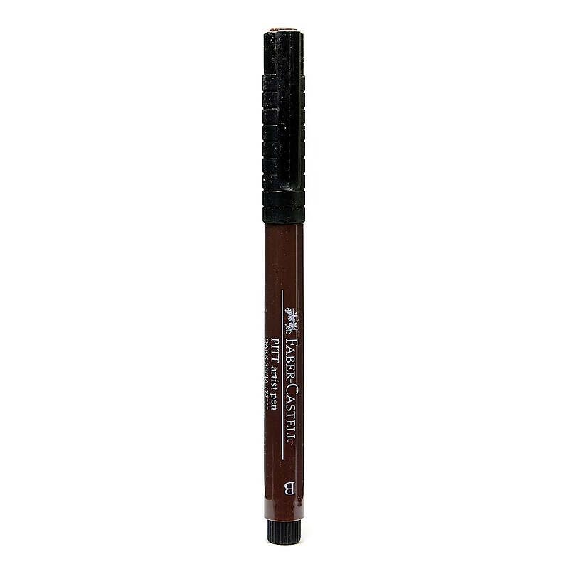 Faber-Castell Pitt Artist Pens dark sepia brush 175 [Pack of 8] image 1