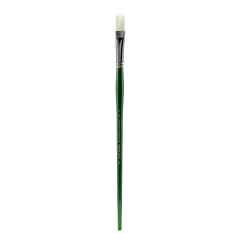 Princeton 6100 Synthetic Bristle Oil And Acrylic Brushes 8 Flat (26818) image 1